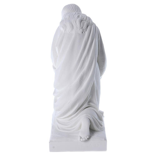 Ange à genoux marbre 60 cm statue extérieur 5