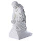 Ange à genoux marbre 60 cm statue extérieur s3