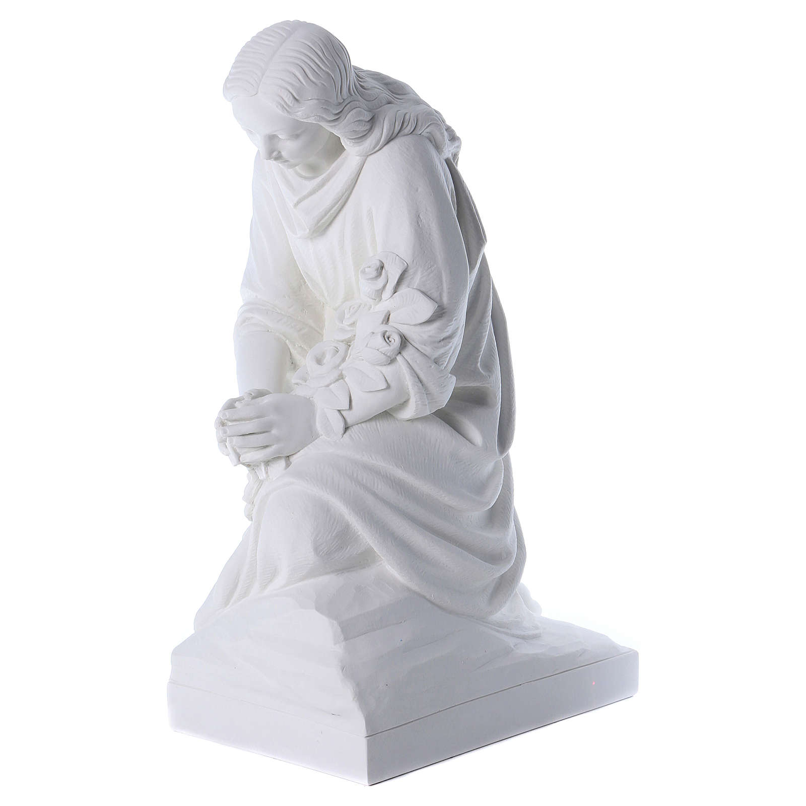 Kneeling Angel statue in composite marble, 60 cm online sales on