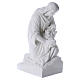 Kneeling Angel statue in composite marble, 60 cm s4