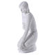 Kneeling Angel with flowers in Carrara marble 21,65in s3