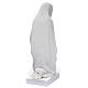 Angel with flowers and hand on heart in white Carrara marble 23 inc. s9