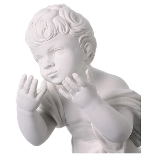 Angel blowing kiss, 43 cm reconstituted marble statue 2