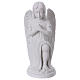 Praying angel, left, in reconstituted white Carrara marble 30 cm s1