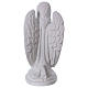 Praying angel, left, in reconstituted white Carrara marble 30 cm s5