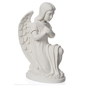 Statue in polvere di marmo di Carrara: Angioletto sinistro marmo bianco di Carrara 30 cm