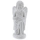 Praying angel, left, in reconstituted white Carrara marble 13,3 s1