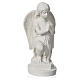 Angel with hands joined in reconstituted Carrara marble 11,02in s5