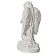 Statue extérieur Angelot mains jointes 28 cm marbre s4