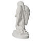 Angel with hands joined in reconstituted Carrara marble 11,02in s8