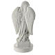 Angel with hands on heart in reconstituted Carrara marble 11,02i s7