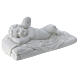 Angel lying statue in composite marble, 32 cm s4