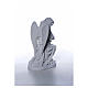 Angel with hands joined in Carrara marble dust 10,24in s6