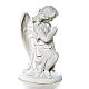 Angel with hands joined in Carrara marble dust 10,24in s2