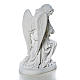 Angel with hands joined in Carrara marble dust 10,24in s3