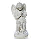 Angel with hands joined in Carrara marble dust 10,24in s1
