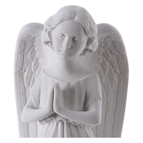 Angel, left, in Carrara marble dust 9,84in 2