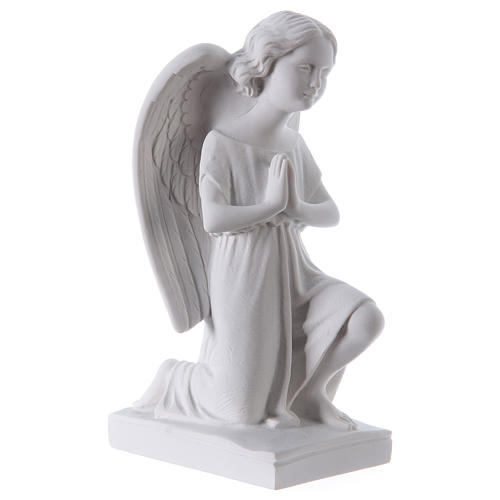 Angel, left, in Carrara marble dust 9,84in 4