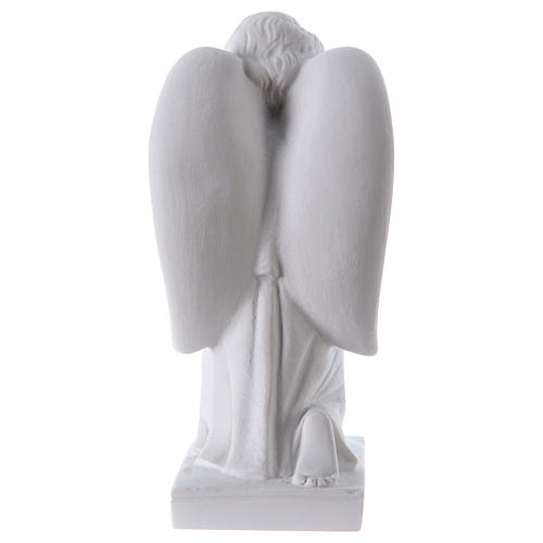 Angel, left, in Carrara marble dust 9,84in 5