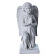 Kneeling angel right statue in composite marble 10" s1