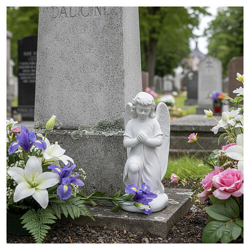 Linkes Engelchen, aus Marmor von Carrara, 18 cm 2