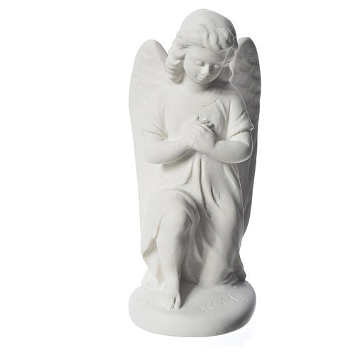 Angel, right, in Carrara marble dust 7,09in 1