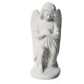 Angel, right, in Carrara marble dust 7,09in