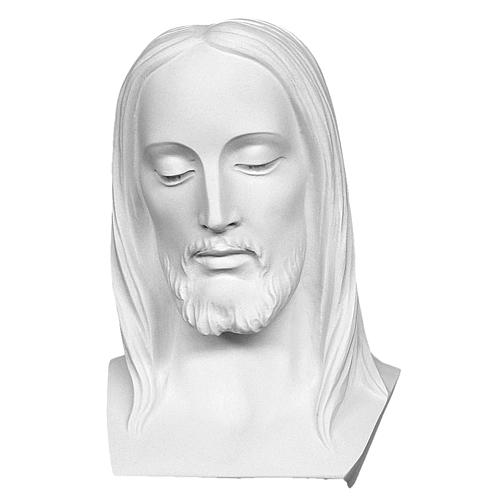 Christ, reconstituted carrara marble bust, 28 cm 1