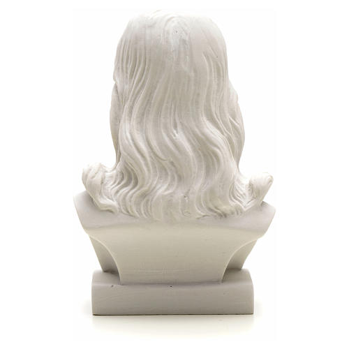 Jesus Christ, 12 cm composite Carrara marble bust 4