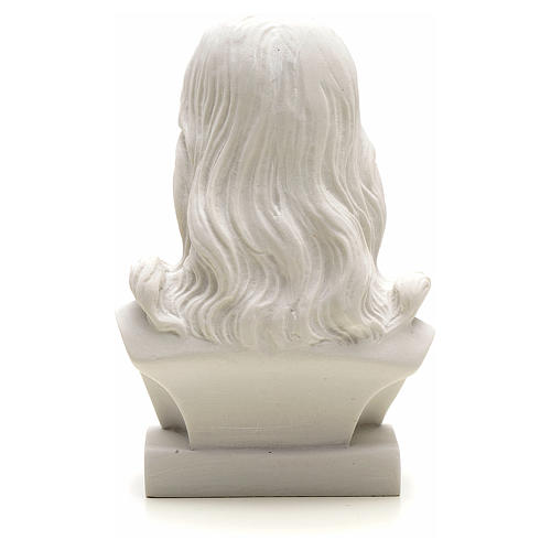 Jesus Christ, 12 cm composite Carrara marble bust 2
