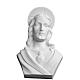 Christ with aureole, reconstituted carrara marble bust, 12 cm s1