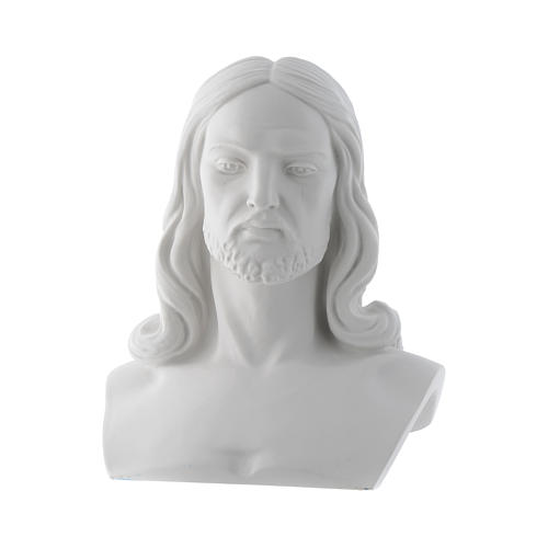 Buste du Christ 33 cm poudre de marbre 1