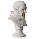 Padre Pio, composite Carrara marble bust, 14 cm s2