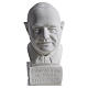 Pope John XXIII bust in reconstituted marble, 22 cm s1