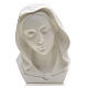 Our Lady, reconstituted carrara marble bust, 28 cm s4