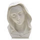 Our Lady, reconstituted carrara marble bust, 28 cm s1