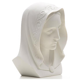 Busto Virgem Maria 28 cm mármore reconstituído