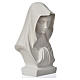 Buste Vierge Marie 19 cm poudre de marbre s6