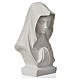 Buste Vierge Marie 19 cm poudre de marbre s2