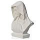 Busto Virgem 19 cm pó de mármore s7