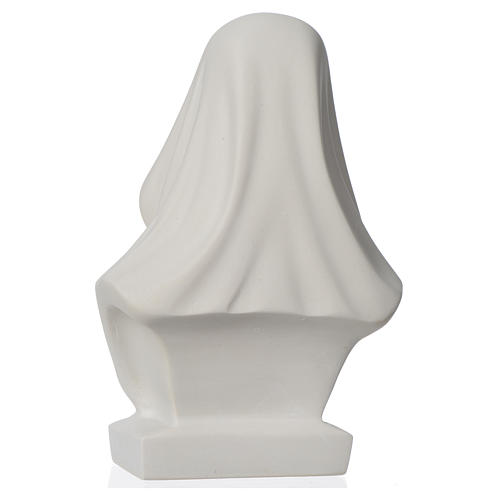 Our Lady, composite marble bust, 19 cm 8