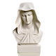 Buste Vierge Marie 12 cm marbre blanc s4