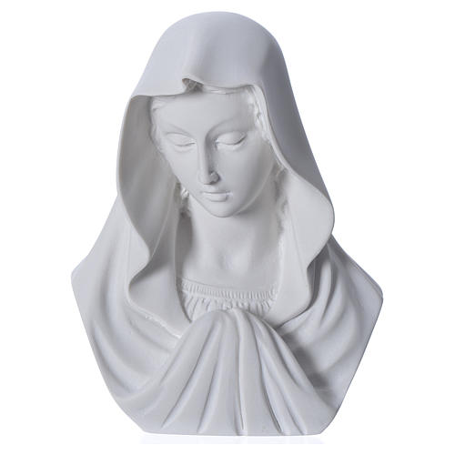 Muttergottes Büste 16 cm, Marmor von Carrara 1