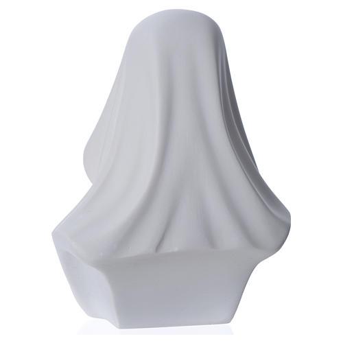 Our Lady, reconstituted carrara marble bust, 16 cm 8