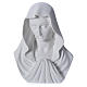 Buste Vierge Marie 16 cm marbre de Carrara s1