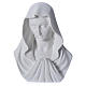 Our Lady, reconstituted carrara marble bust, 16 cm s5