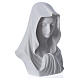 Our Lady, reconstituted carrara marble bust, 16 cm s6