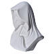 Our Lady, reconstituted carrara marble bust, 16 cm s3