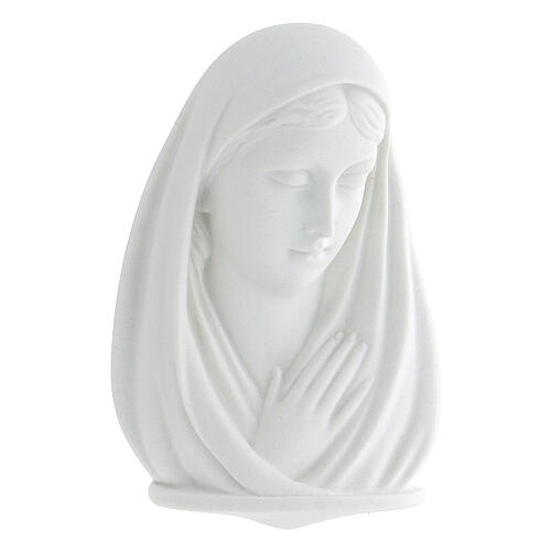 Jungfrau Maria Büste 13 cm, synthetischer Marmor 1