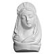 Our Lady with Aureole bust in reconstituted marble, 13 cm s1
